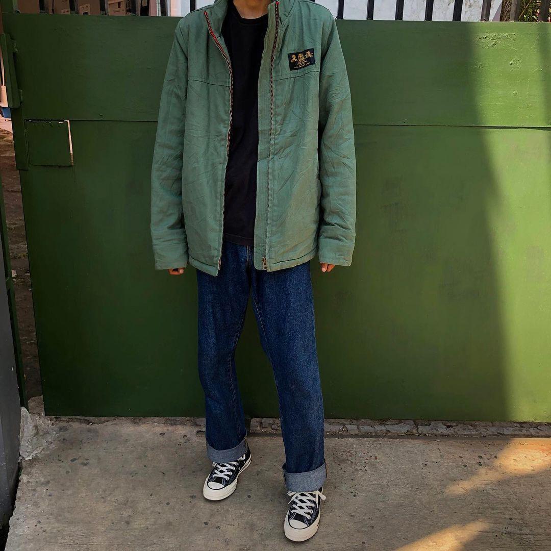 Sunny Clouds Sherpa Canvas Work Jacket 