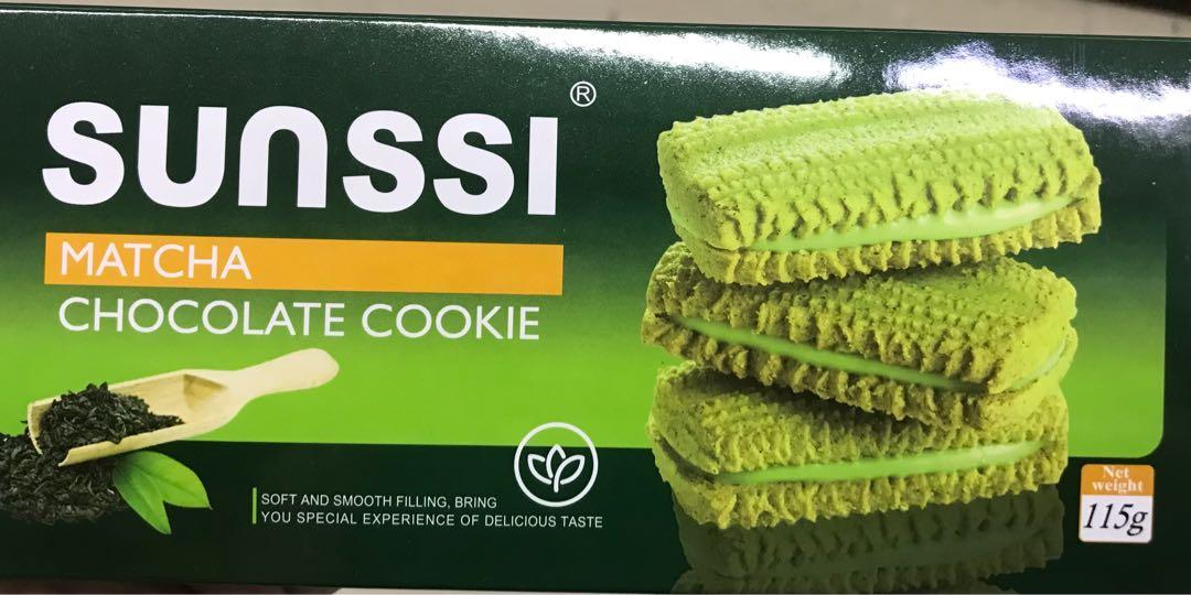 Sunssi Matcha Chocolate Cookie 115g (Category: Packaged & Instant Food) located in Manila. Submitted by rotalie (Listing ID 1161750282, Image 2). Description: Sunssi Matcha Chocolate Cookie 115g #inManila #inQC #inMandaluyong #inMakati #inTaguig #inPasig #inMarikina #inCainta #inAntipolo Delivery thru Lalamove or Grab express c/o buyer from Sampaloc Manila. Payment via bank transfer or GCash before shipping :) For further inquiries, pls call us 0