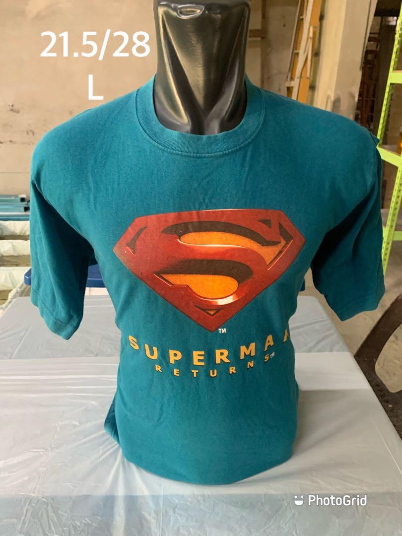 Superman Return T Shirt collab with samsung nice front printed