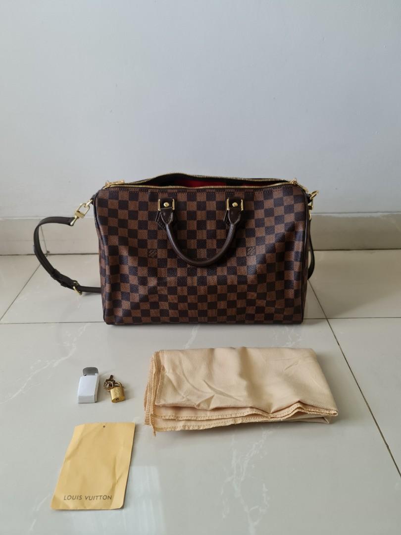 TAS LV BANDOULIERE 35 DAMIER, Fesyen Wanita, Tas \u0026 Dompet di Carousell