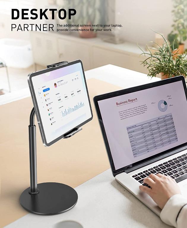 Tryone Tablet Stand, Gooseneck Tablet holder, 360 Degree Rotating Phone