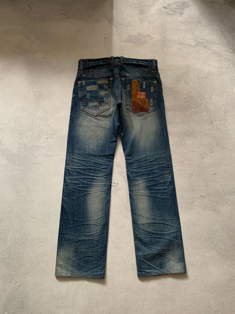 Urban Craft Patchwork Denim Jeans Pants 