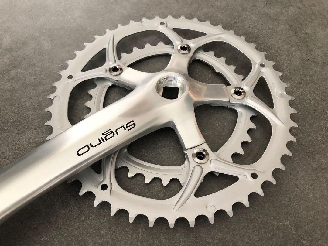 Bras De Manivelle Droit Sugino 171 Mm – NOS, Fabriqué En France, Argent