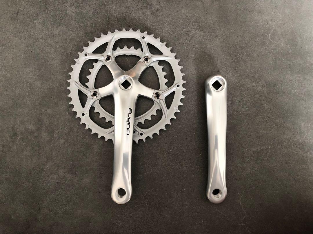 ANTIQUE BIKE BICYCLE CHAINRING OLD CHAINRING ONE PIECE CRANK 50T CHAINRING USED 