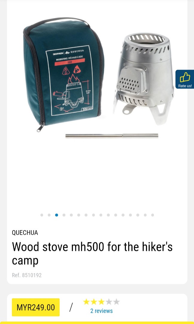 Wood stove MH500 for the hiker's Camp, Sports Equipment, Hiking u0026 Camping  on Carousell