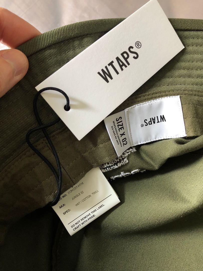 Wtaps jungle 02 hat cotton twill olive drab od 漁夫帽太陽帽, 男裝