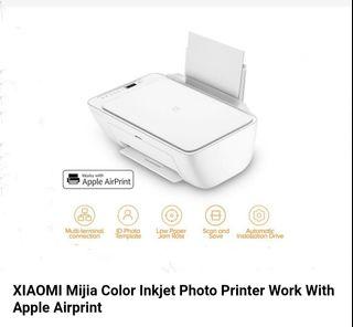 XIAOMI Mijia Color Inkjet Photo Printer Work With Apple Airprint