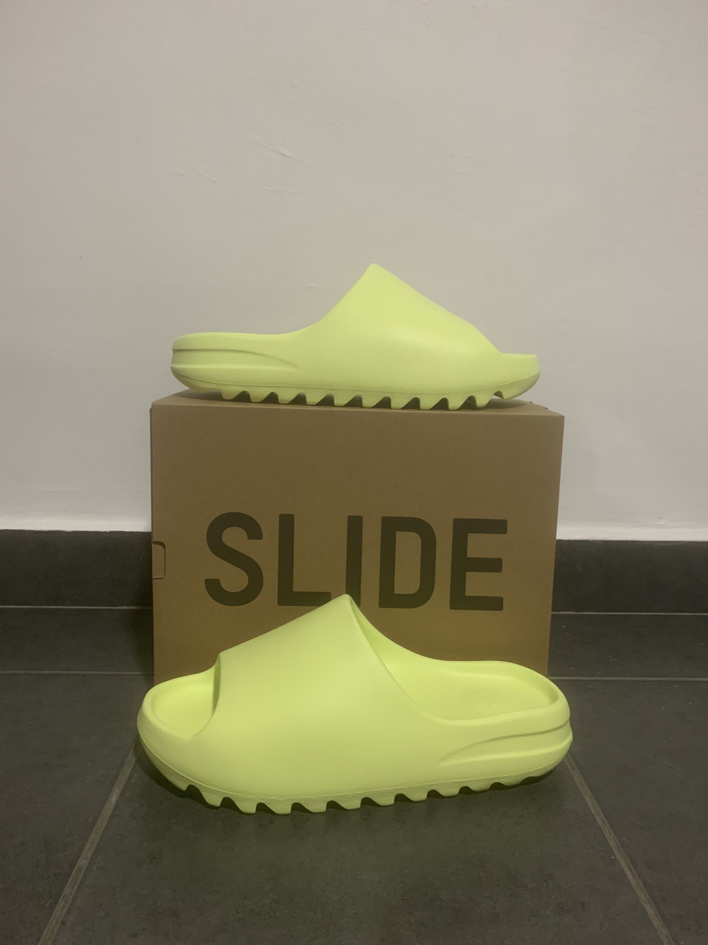 yeezy slide green