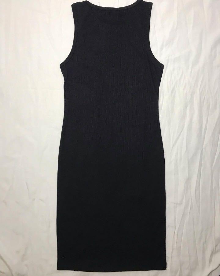 Zara racerback dress black, Women's 