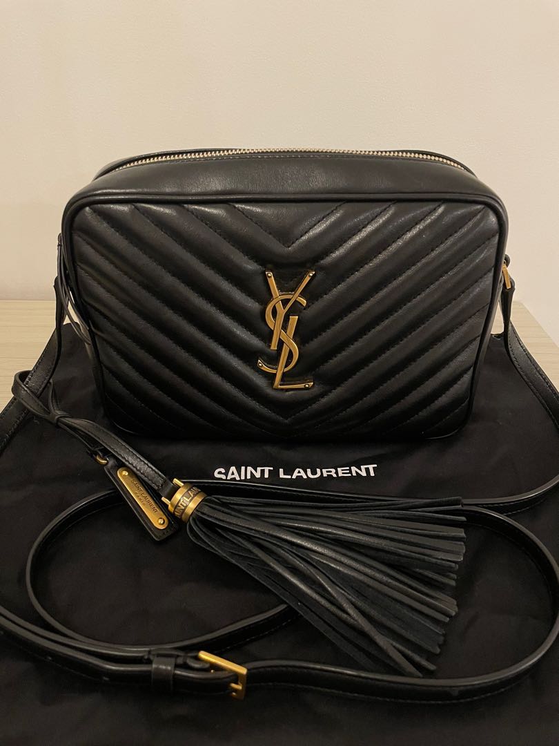 100 YSL Lou Camera Bag with Tassel GHW Saint Laurent