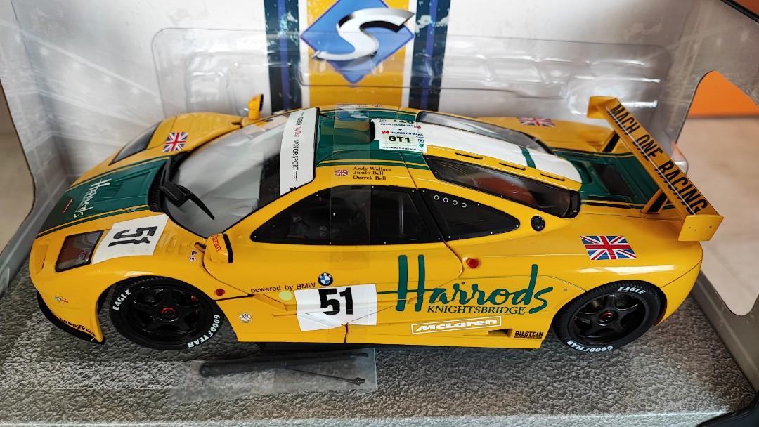 1:18 Solido Mclaren F1 GTR BMW TEAM Harrods, 興趣及遊戲, 玩具