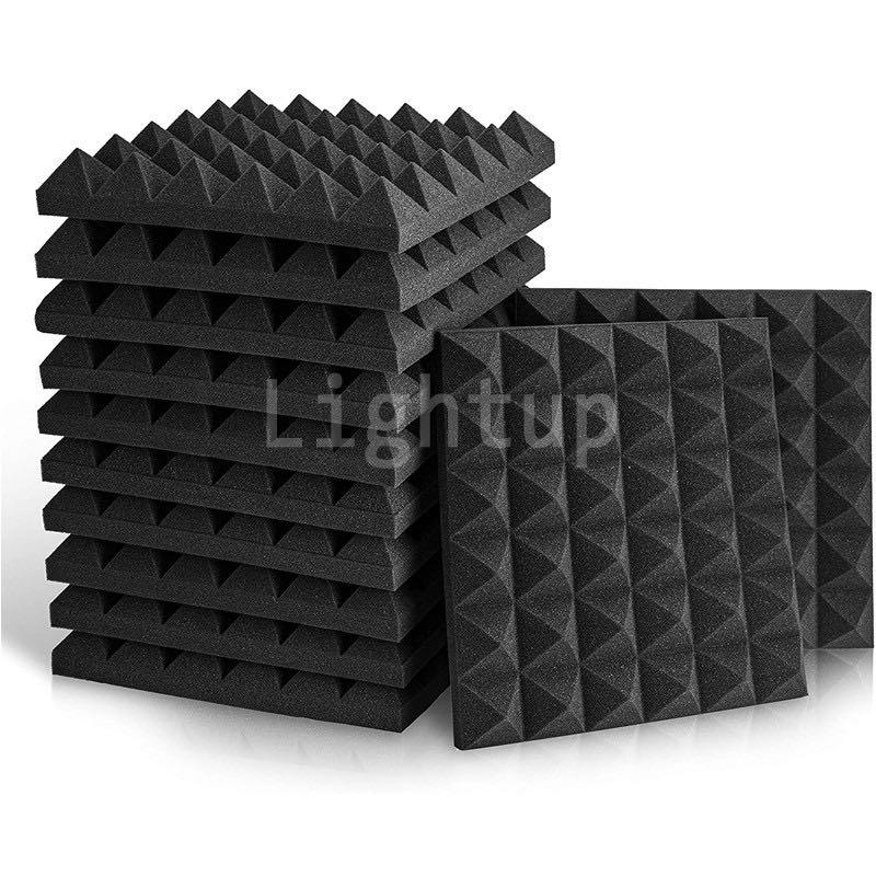 24 Pack Acoustic Foam Panels,12 X 12X 1 Studio Foam Sound Proof Panels Nosie Dampening Foam Studio Music Equipment Acoustical Treatments Foam 