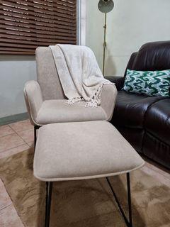 Accent Chair with foot rest