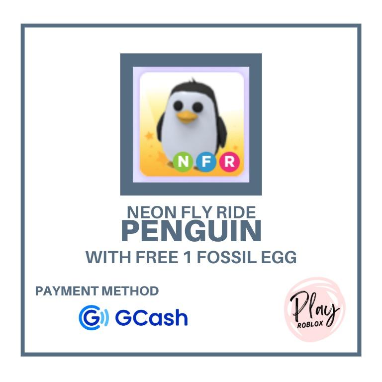 Adopt Me - NFR Penguin / Neon Fly Ride Penguin, Hobbies & Toys, Toys ...