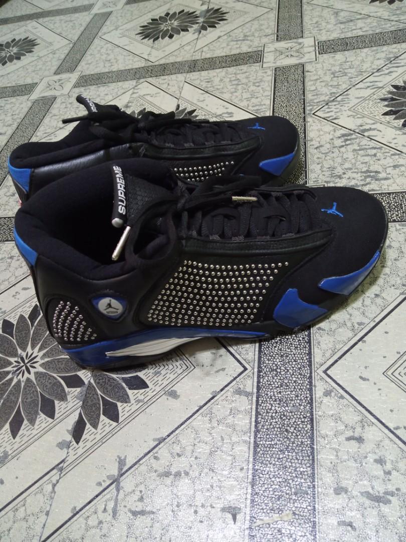 Air Jordan 14 x Supreme Men s Fashion Footwear Sneakers on
