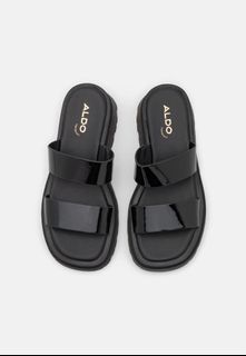 chunky slip on sandals