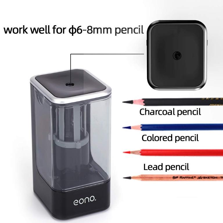 Amazon Brand Eono Electric Pencil Sharpener, Heavy Duty Helical Blade