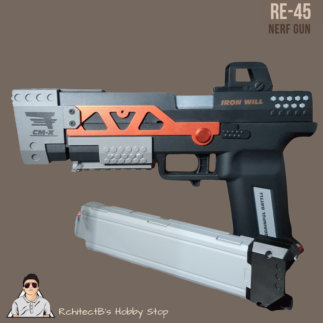 Apex Legends 1:1 Scale Re-45 Nerf Gun Toy Soft Bullet, Hobbies & Toys, Toys  & Games On Carousell