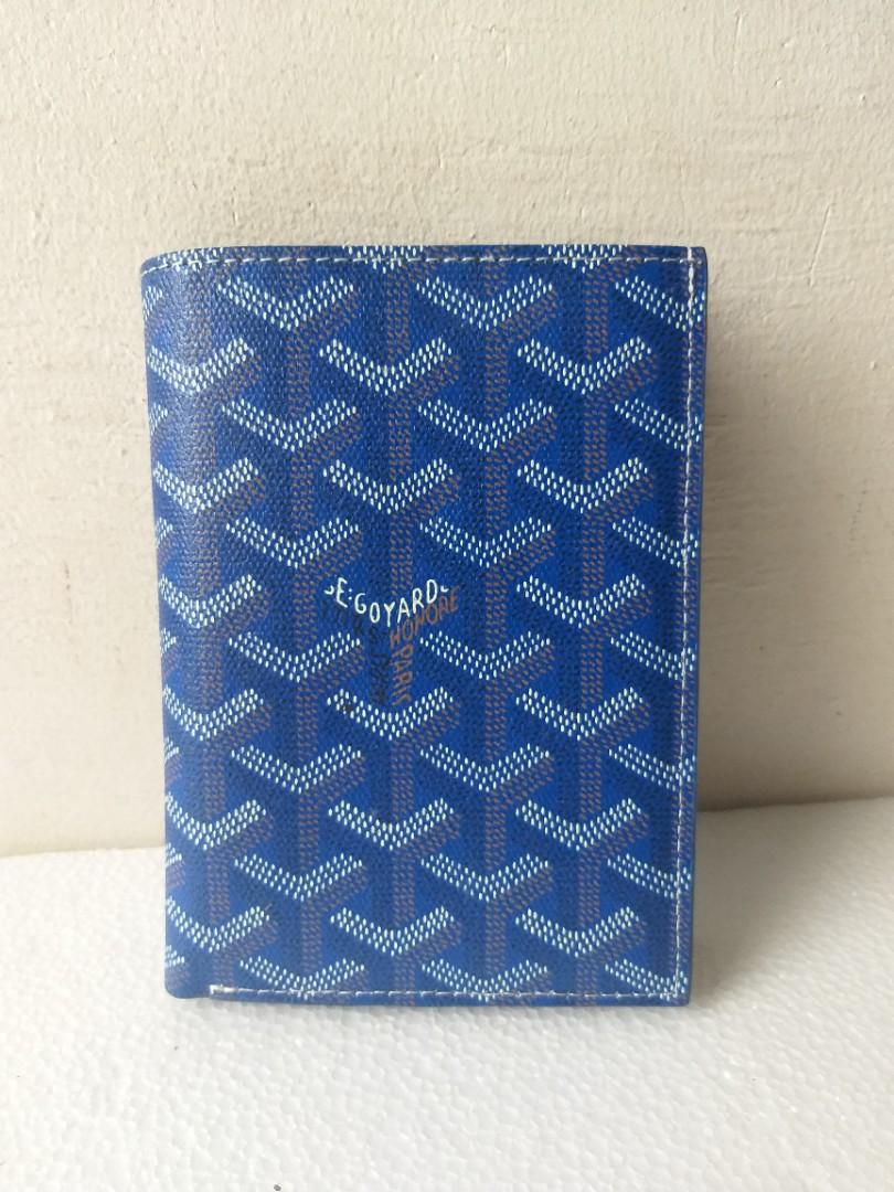 Goyard Goyardine Blue Saint-Marc Card Wallet