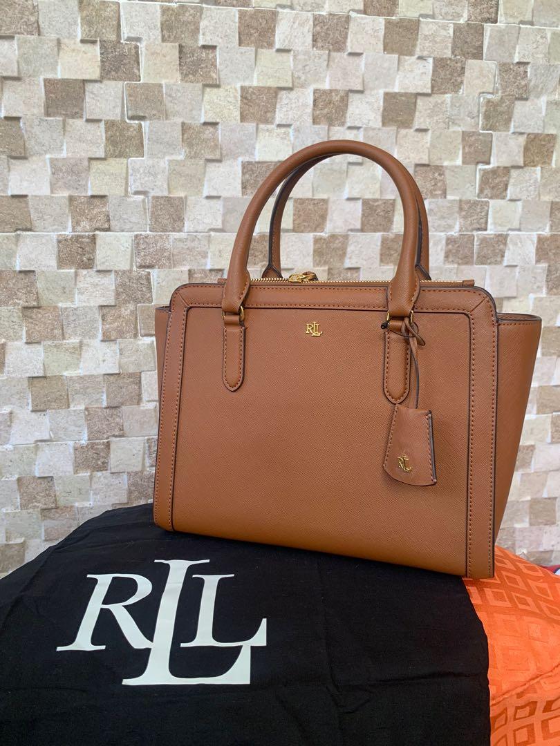 Authentic Brand New Ralph Lauren Crosshatch Leather Medium Brooke