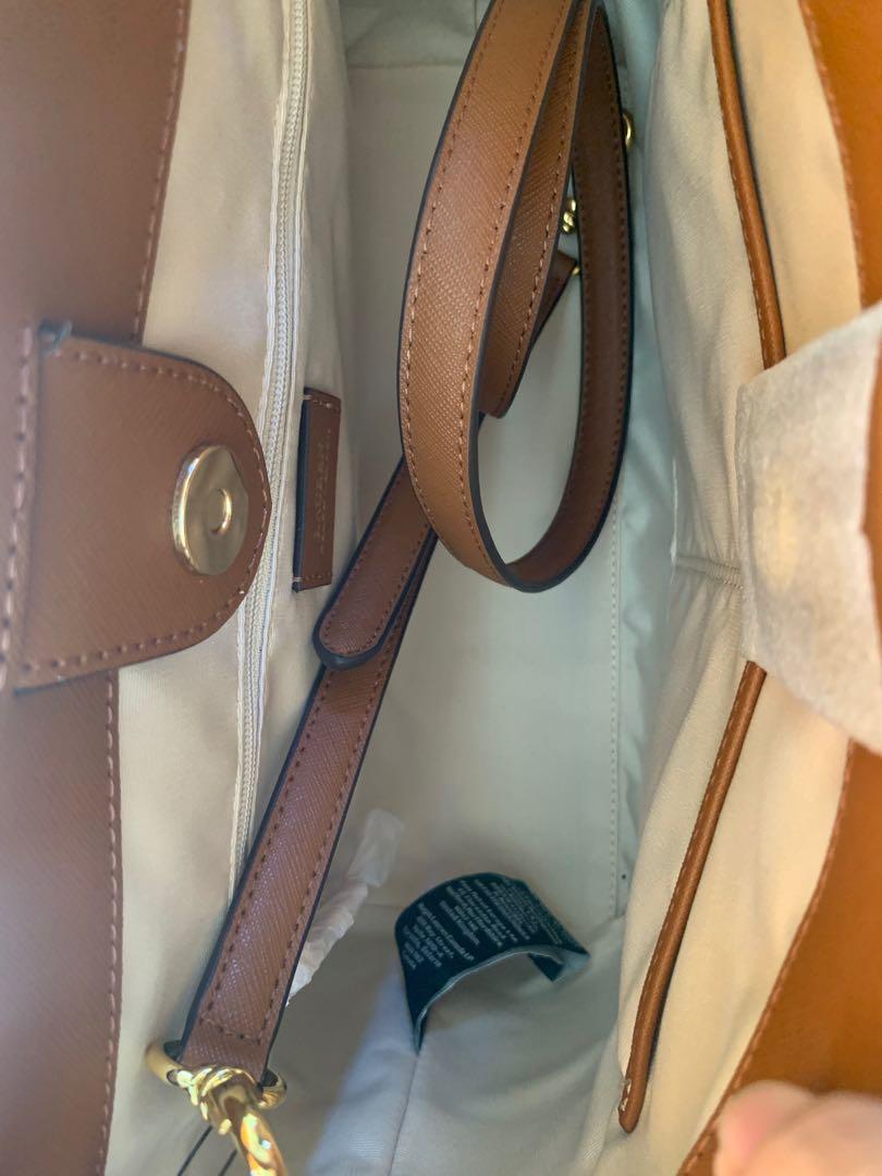 Authentic Brand New Ralph Lauren Crosshatch Leather Medium Brooke