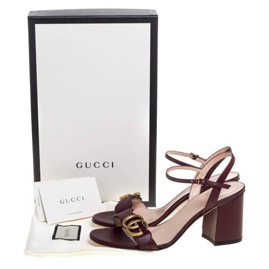 Gucci discount block sandals