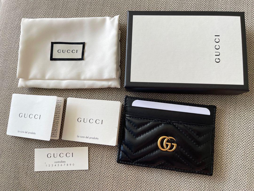 Gucci authenticity card top
