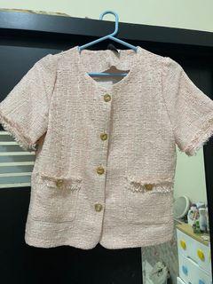 Baju Tweed wanita - baju rajut chan^l