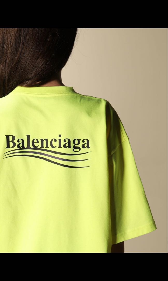 balenciaga neon tee