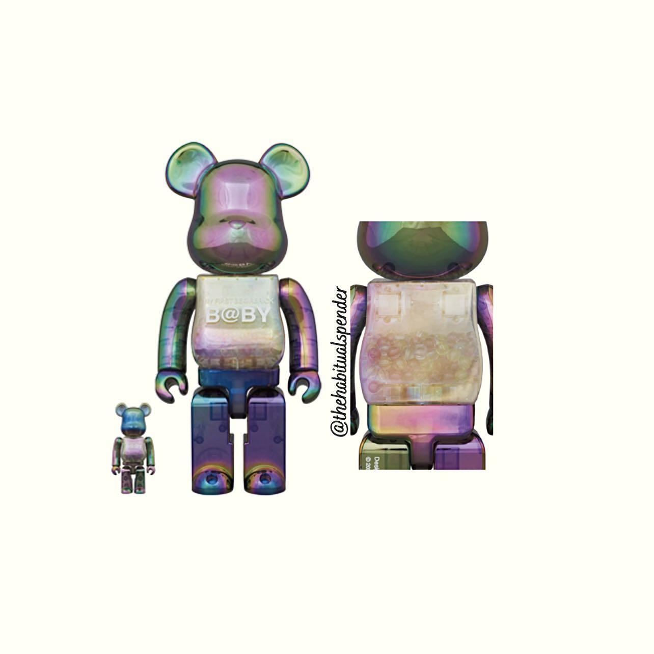 MY FIRST B@BY CLEAR BLACK CHROME 1000％ MY FIRST BE@RBRICK BLACK
