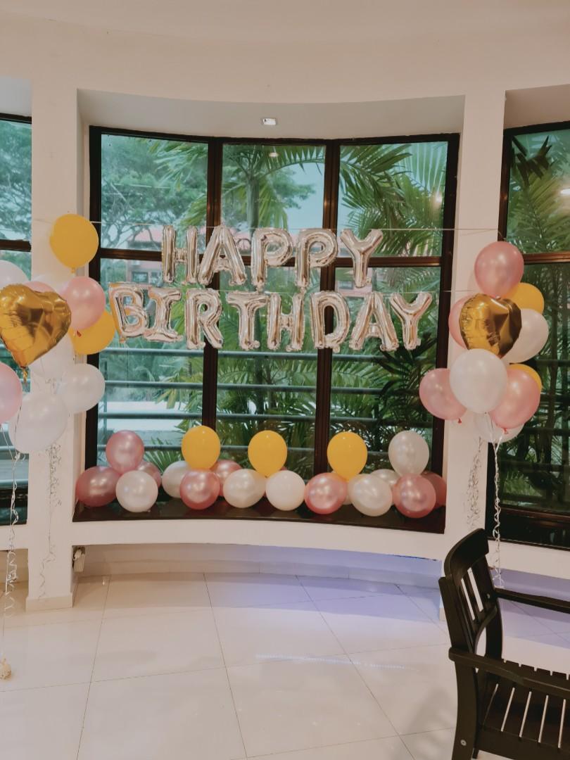 Birthday decorations, helium balloons, helium balloon, proposal