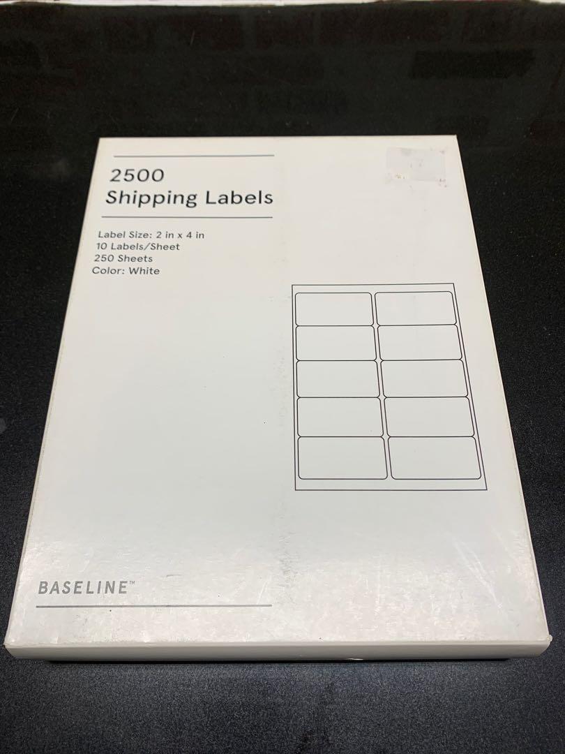 Blank Shipping Sticker Labels 1box Staples Brand USA, Hobbies ...