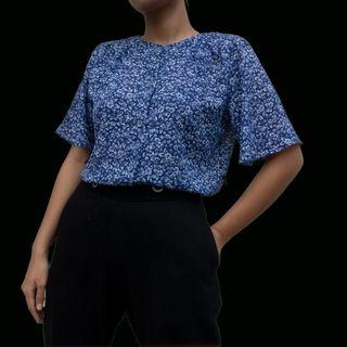 Blue Flower Top