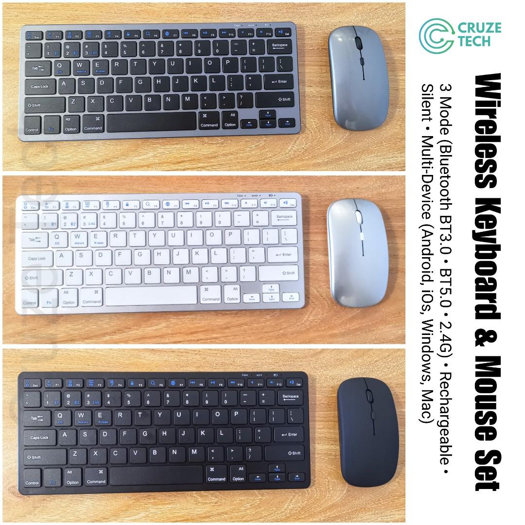 CLERANCE SALE Wireless Keyboard and mouse set Rechargeable IOS Windows Mac Android (Category: Computer Keyboard) located in Quezon City. Submitted by d.a.cruz (Listing ID 1161846397, Image 1). Description: ‼️PRICE DROP! ‼️CLEARANCE SALE! Colors available now: Black and Silver ✅Brand New 🏍️Pick up Location: Proj 4, Quezon City Payment: Gcash or bank transfer ♦️⌨️🖱️Bluetooth Wireless Silent Keyboard and Mouse Set ✔️ Rechargeable ✔️Multi-Device 🖥