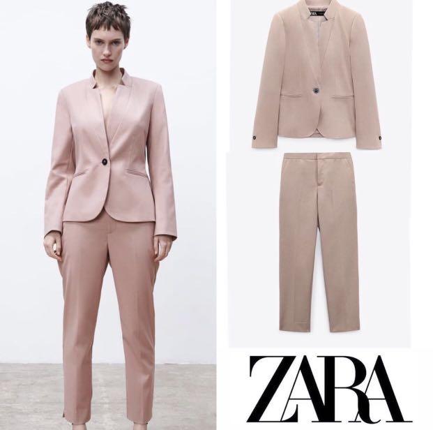 BNWT Zara Nude Pink Blazer Trousers Coords Women s Fashion Dresses Sets Sets or Coordinates on Carousell