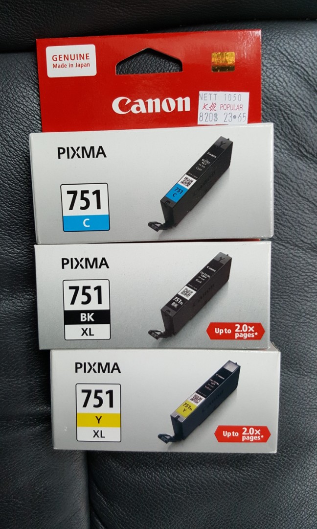 Canon751 Ink Canon Pixma 751 ink catridge, Computers & Tech, Printers, Scanners ...