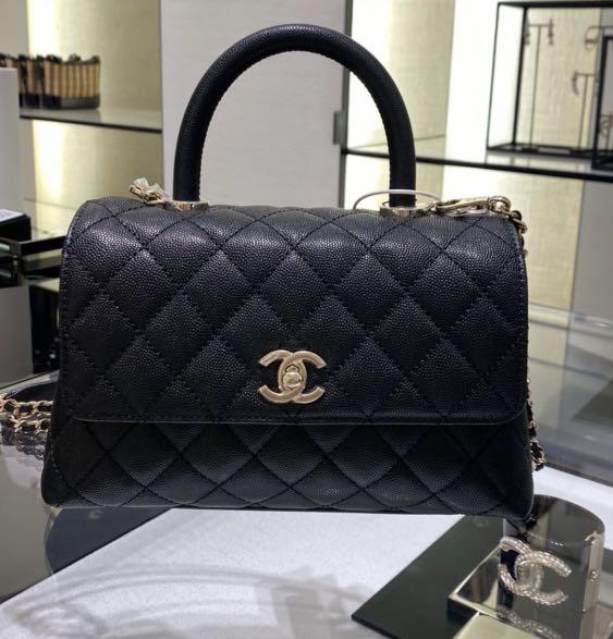 Chanel Coco Handle Mini 24cm, Luxury, Bags & Wallets on Carousell