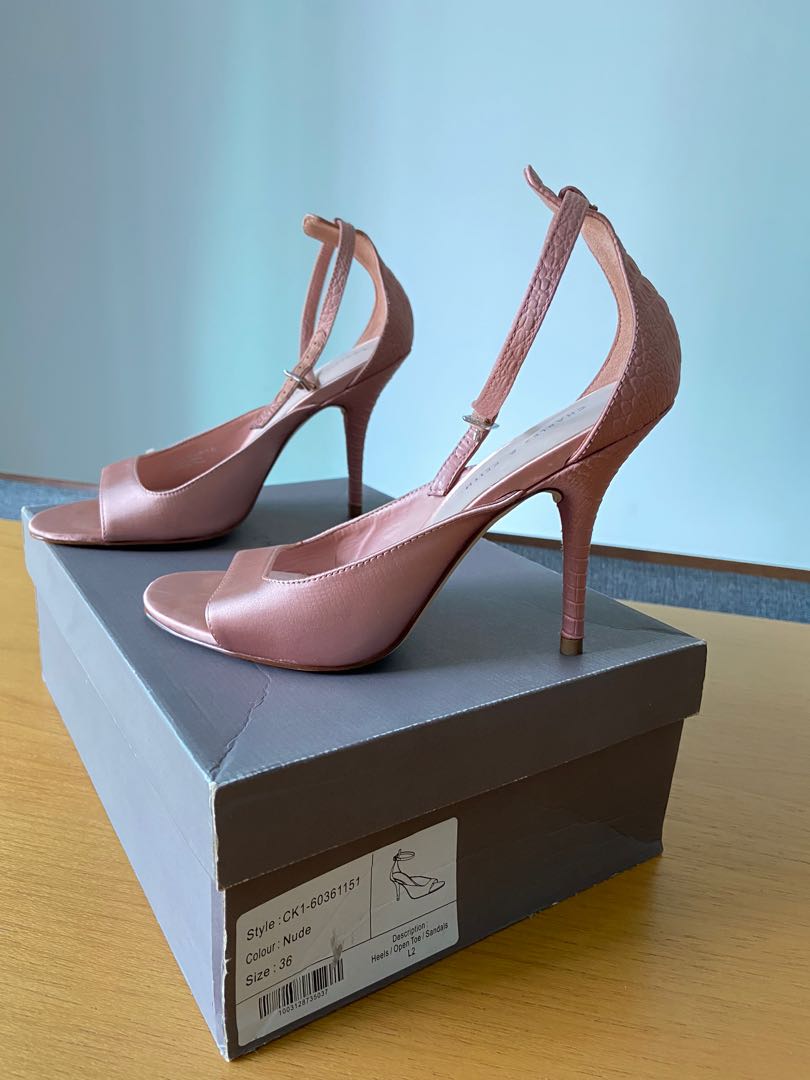 Charles and keith open toe heels cheap