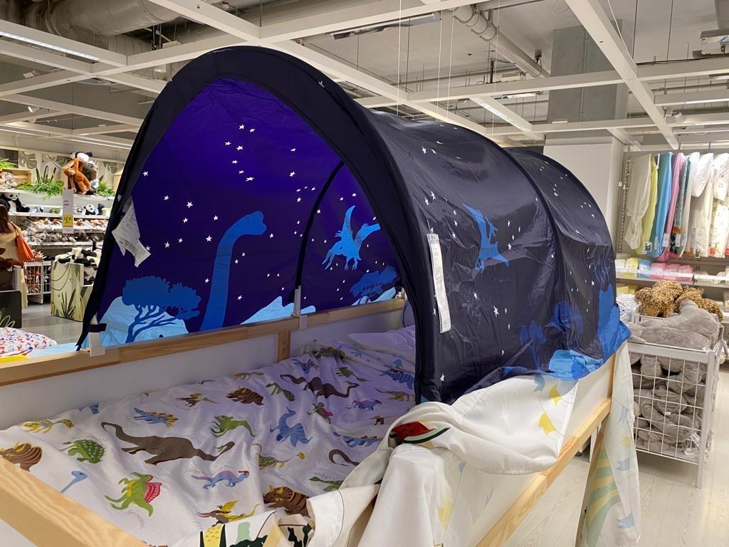 Ikea dinosaur online bed tent