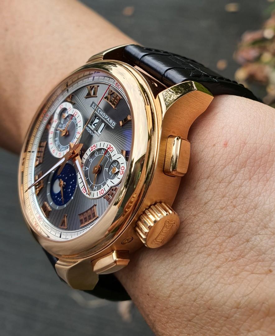 Chopard LUC Perpetual Calendar Chronograph Flyback Rose Gold Super Rare