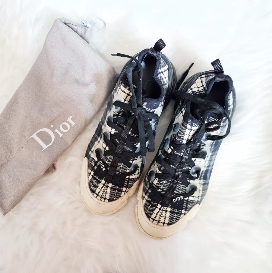 dior plaid shoes