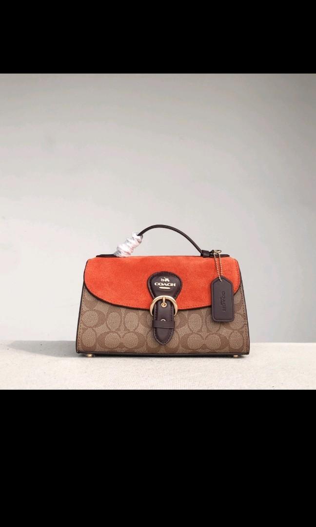 Coach 8513 Chambray Kleo Top Handle Bag, Women's Fashion, Bags