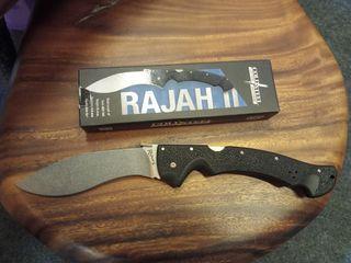 Cold Steel Rajah 2  14" folding tactical knife blade kukri