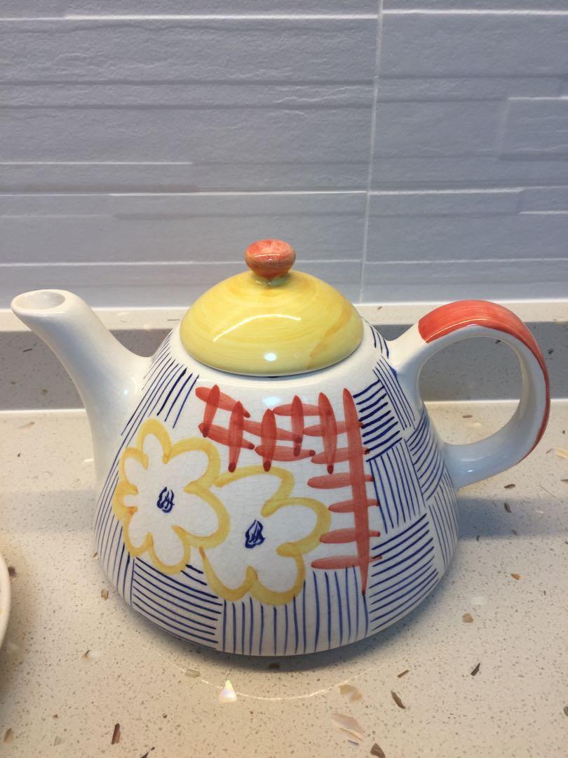 Colorful Rare Teapot Set, Furniture & Home Living, Kitchenware