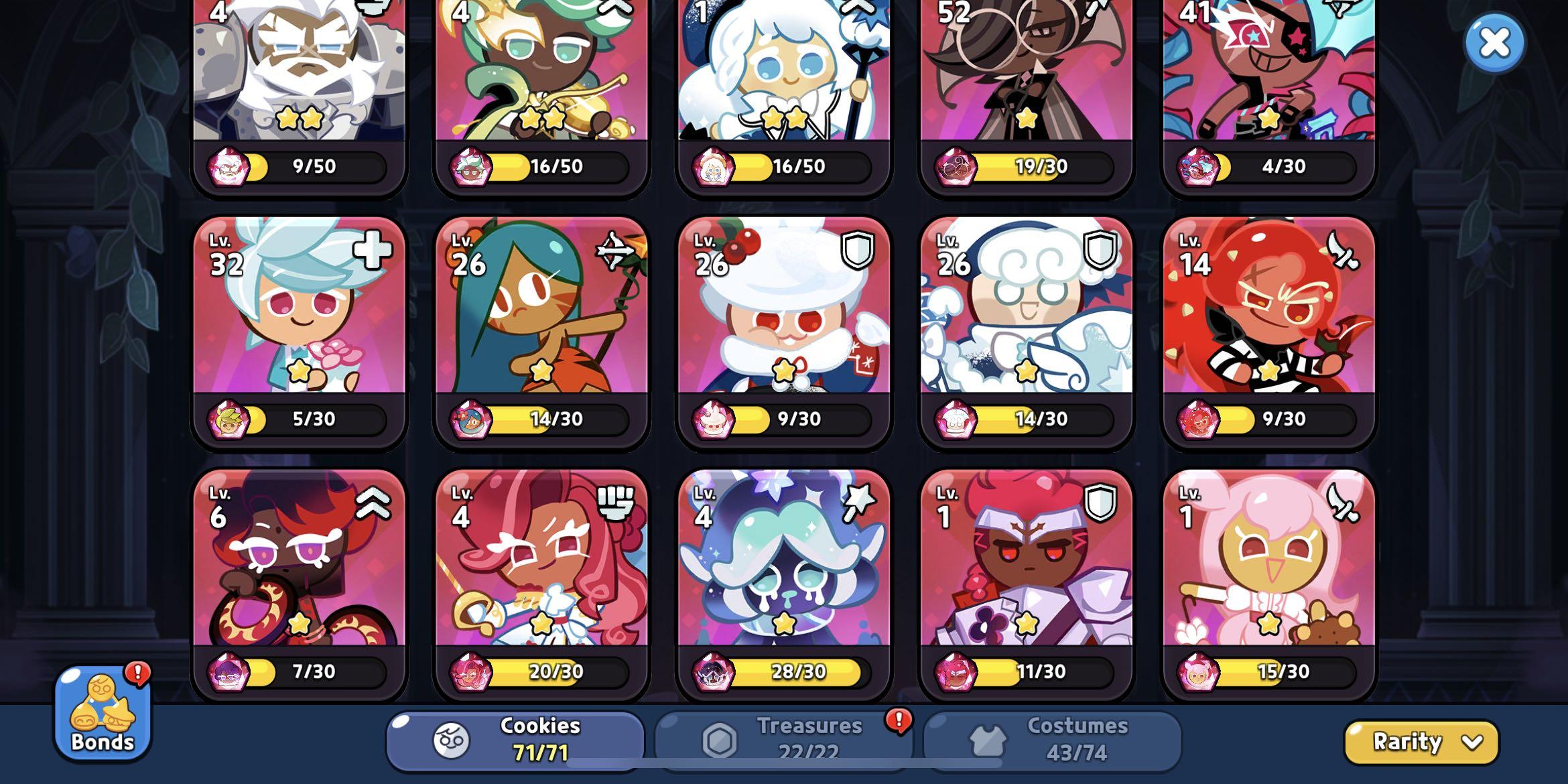 Crk account, all cookiesdark cocoa cookie 2 star frost , pure vanilla