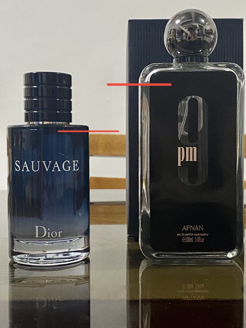 Dior Sauvage and Afnan 9PM, Beauty & Personal Care, Fragrance ...