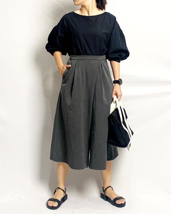 Elle Slit Pants, Fesyen Wanita, Pakaian 