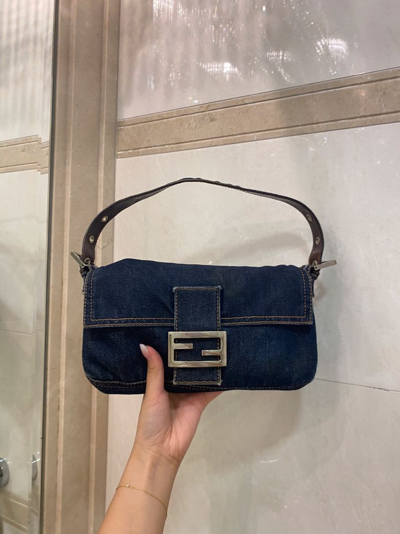 Fendi vintage denim baguette