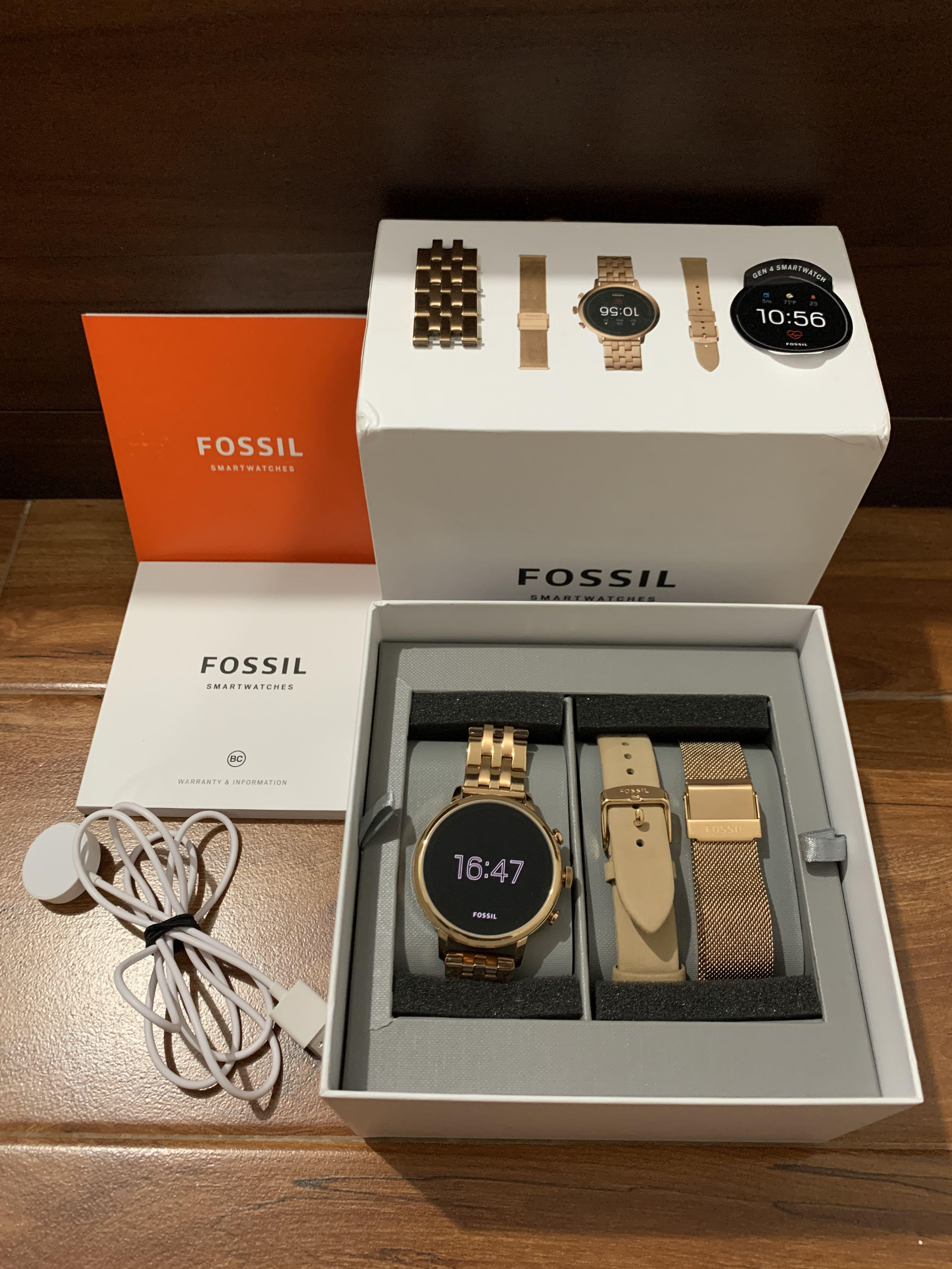 Fossil Smartwatch gen 4 rosegold BQT6000SET Original