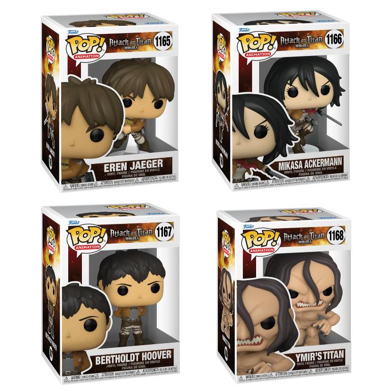 Funko Pop Attack on Titan Eren Jaeger Mikasa Ackermann
